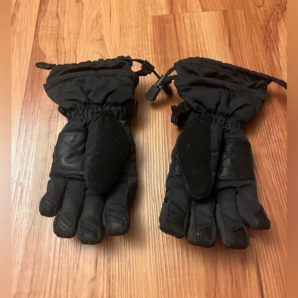 Youth Head Outlast Black and Purple Ski or Snowboard Gloves